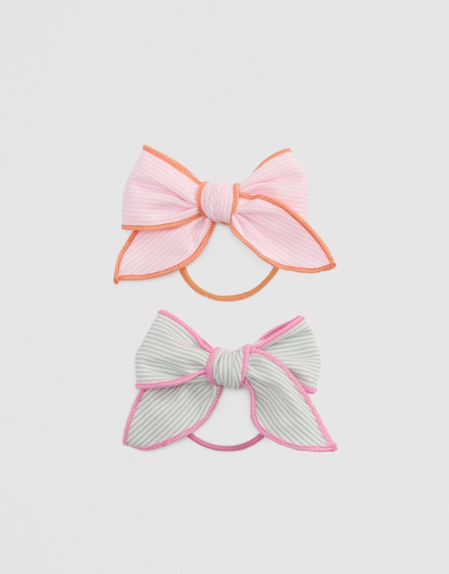 Country Road - Bow Hair Tie Pack Of 2