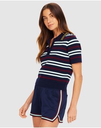 The Upside - Archie Collared Knit Polo