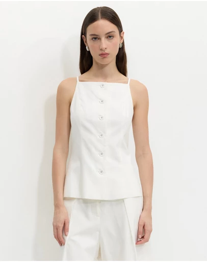 Calli - Harp Button Through Vest