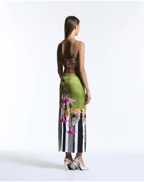 Muma World - Mixed Floral Canopy Beaded Column Skirt