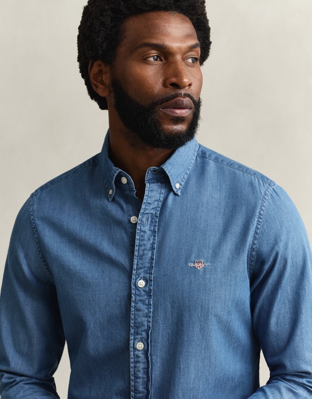 Gant - Slim Fit Indigo Shirt
