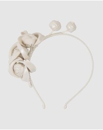 Max Alexander - Leather Flowers Headband