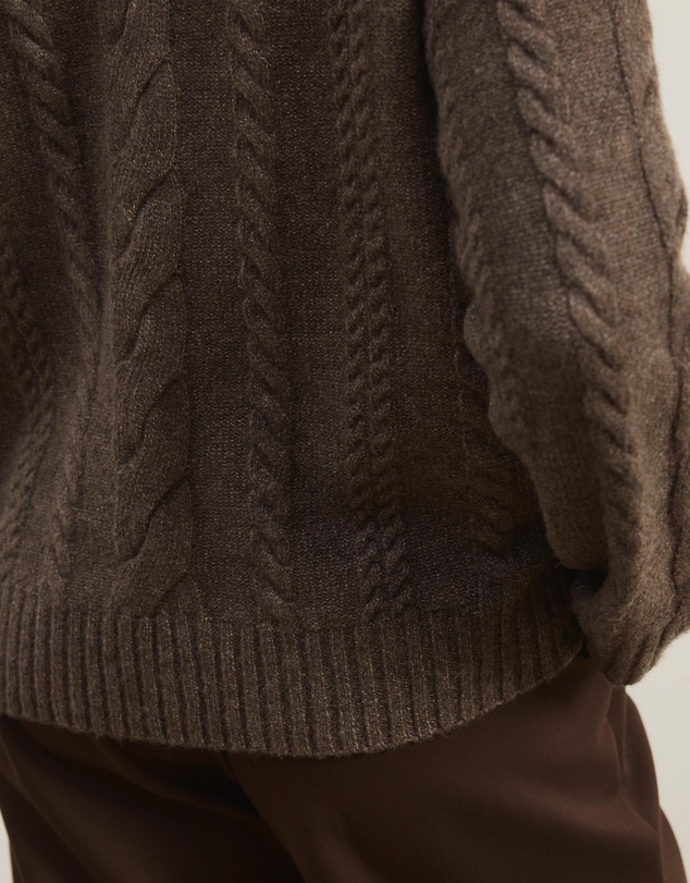 Atmos&Here - Drew Oversized Textured Cable Knit Jumper