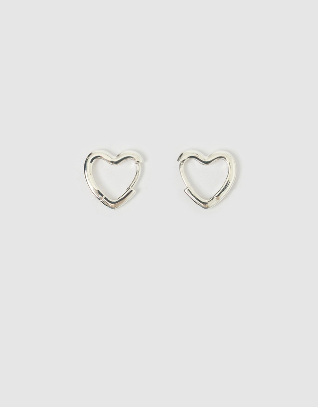Arms Of Eve - Sweetheart Silver Earrings - Small