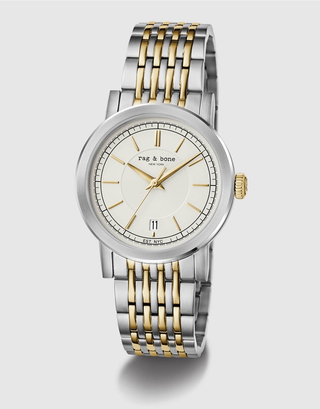 rag & bone - Reign Silver-tone Mens Analogue Watch