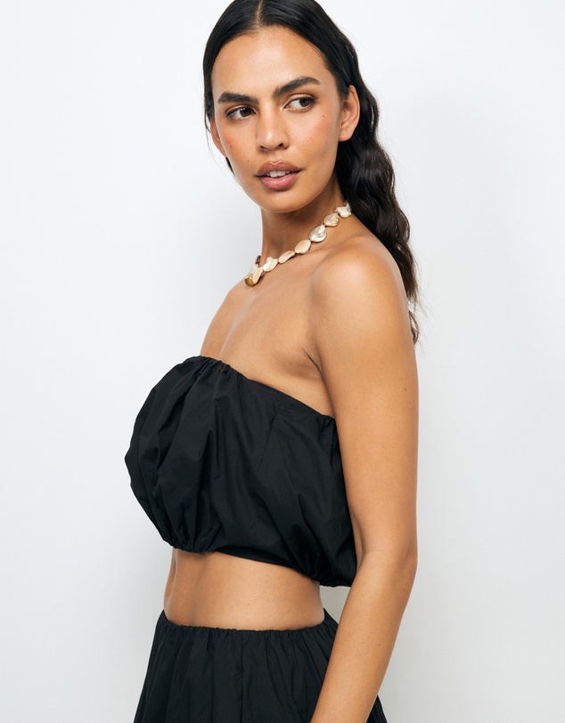 AERE - Quill Strapless Top