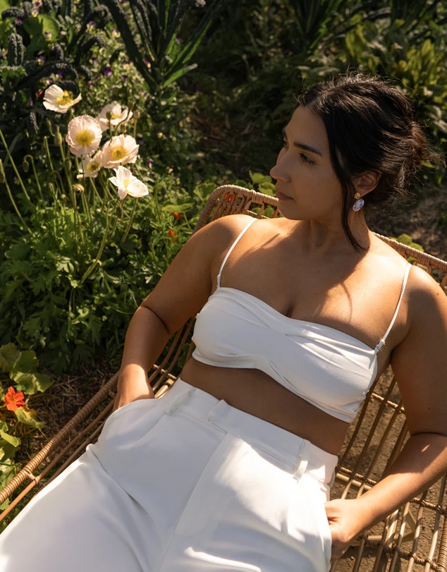 Lydan The Label - Pleated Bralette Top