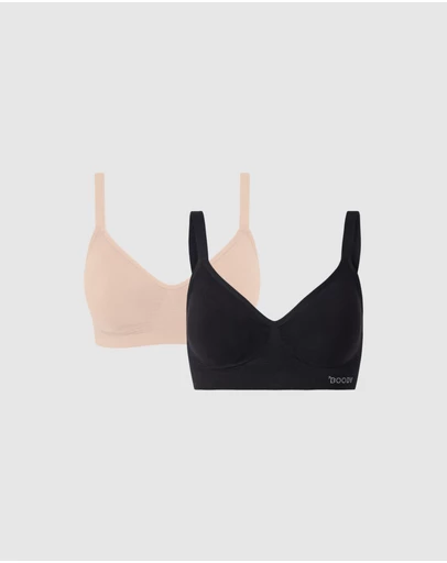 Boody - 2-Pack Wireless Full Bust T-Shirt Bra