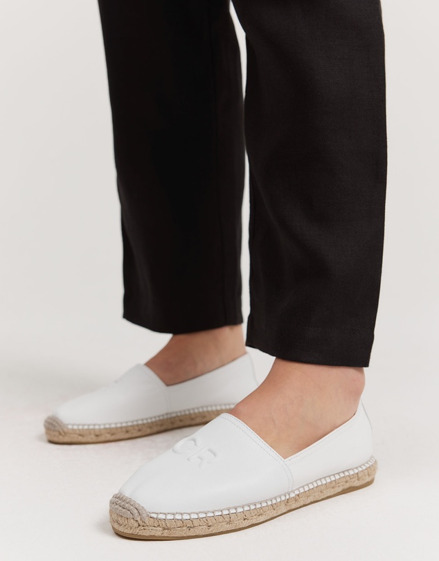Country Road - Cr Logo Leather Espadrille