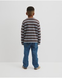 Country Road - Organically Grown Cotton Stripe Long Sleeve Pique T-shirt