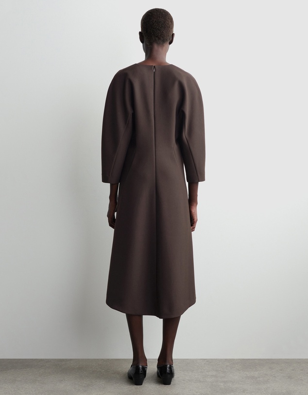 COS - Sculpted Long-Sleeve Midi Dress