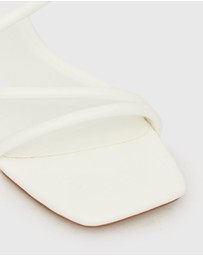 Betts - Hallie Low Wooden Block Heel Mules