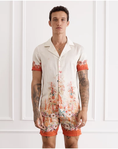 Aqua Blu Australia - Bouquet Jean Short Sleeve Shirt
