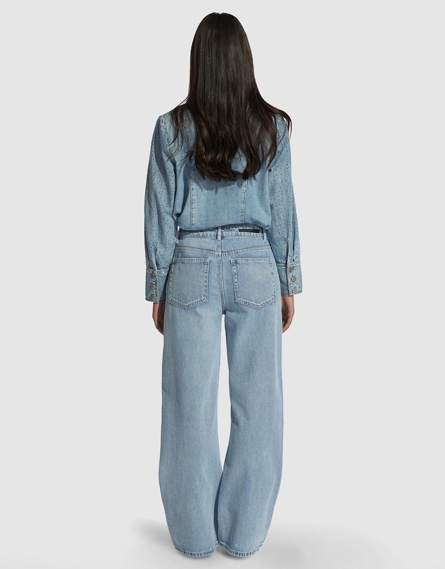 Decjuba - Isabel Rhinestone Denim Shirt