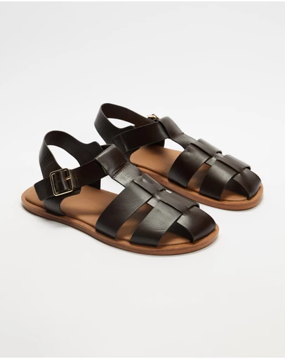 AERE - Leather Fisherman Sandals