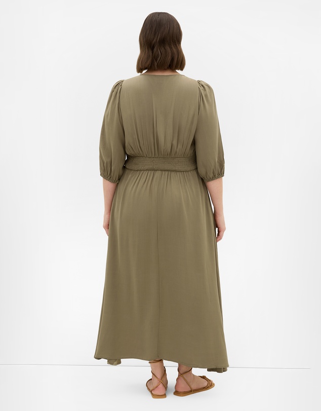 City Chic - Plus size Daydream Maxi Dress - olive