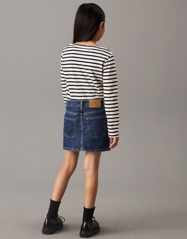 Calvin Klein Jeans - Girls Slim Denim Mini Skirt