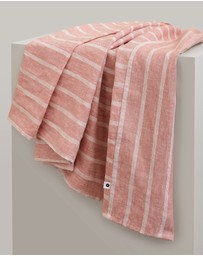 Sheet Society - Eve Linen Stripe Full Sheet Set