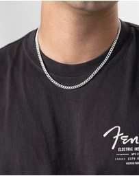 Kuzzoi - ICONIC EXCLUSIVE - Necklace Chain Basic Trend in 925 Sterling Silver