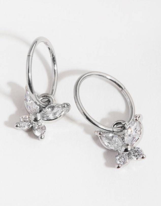 Lovisa - Surgical Steel Butterfly Sleeper Earrings