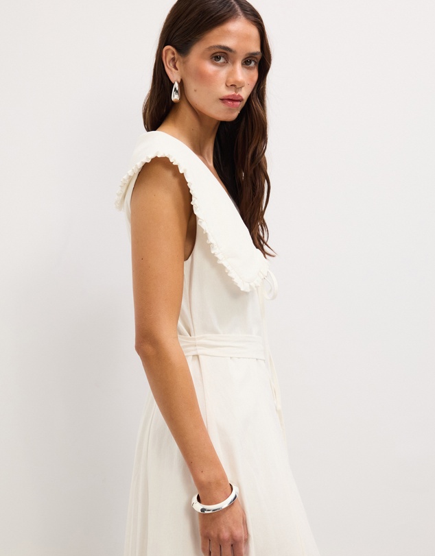 The Fated - Adela Collared Maxi Dress