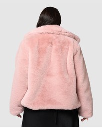 Sunday In The City - Midnight Aura Fur Jacket