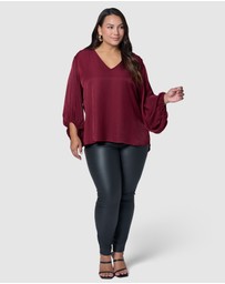 Pink Dusk by Curve Project - Lover Boy Blouse