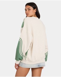 RVCA - Womens Luck Off Pullover Crew Neck