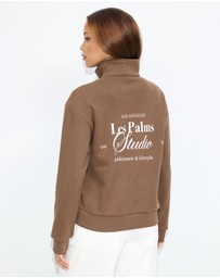 Dazie - Les Palms Quarter Zip Jumper