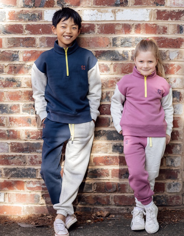 Olive & The Captain - Teal Cosy Block Track Pants