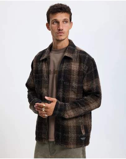 Thrills - Primitive Cropped Flannel Jacket