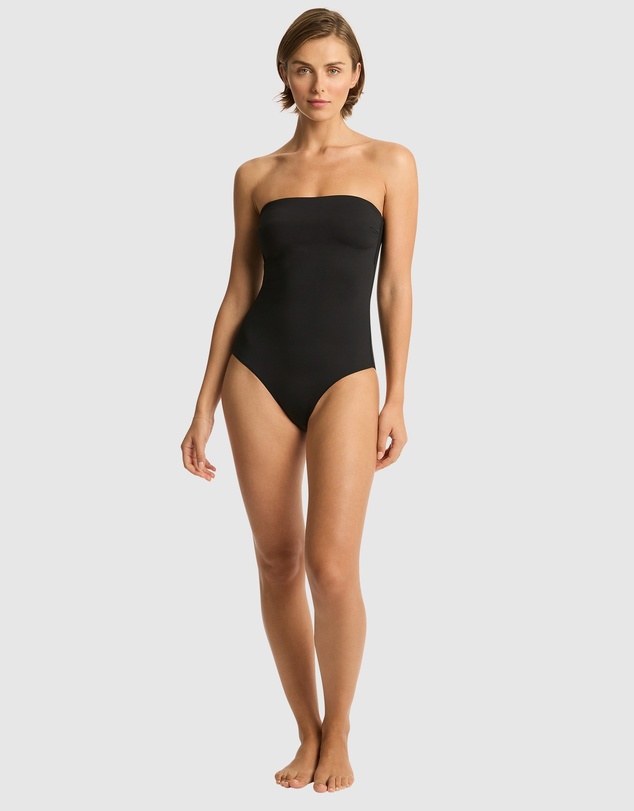 Sea Level Australia - Essentials High Leg Bandeau One Piece