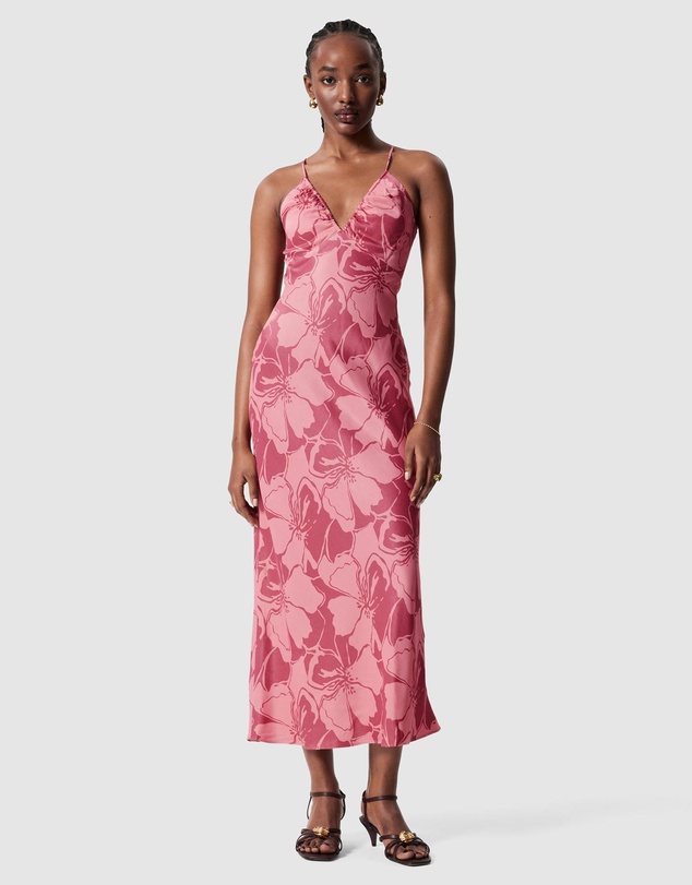 & Other Stories - Satin Slip Midi Dress