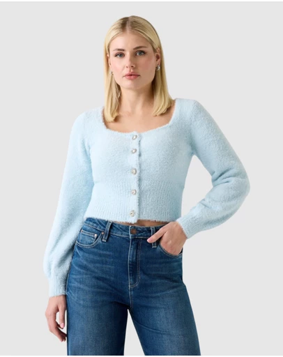 GUESS - Myko Fuzzy Cardigan