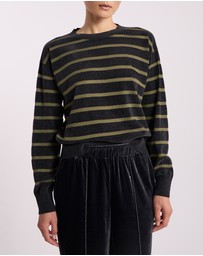 David Lawrence - Kasey Velvet Stripe Knit Jumper