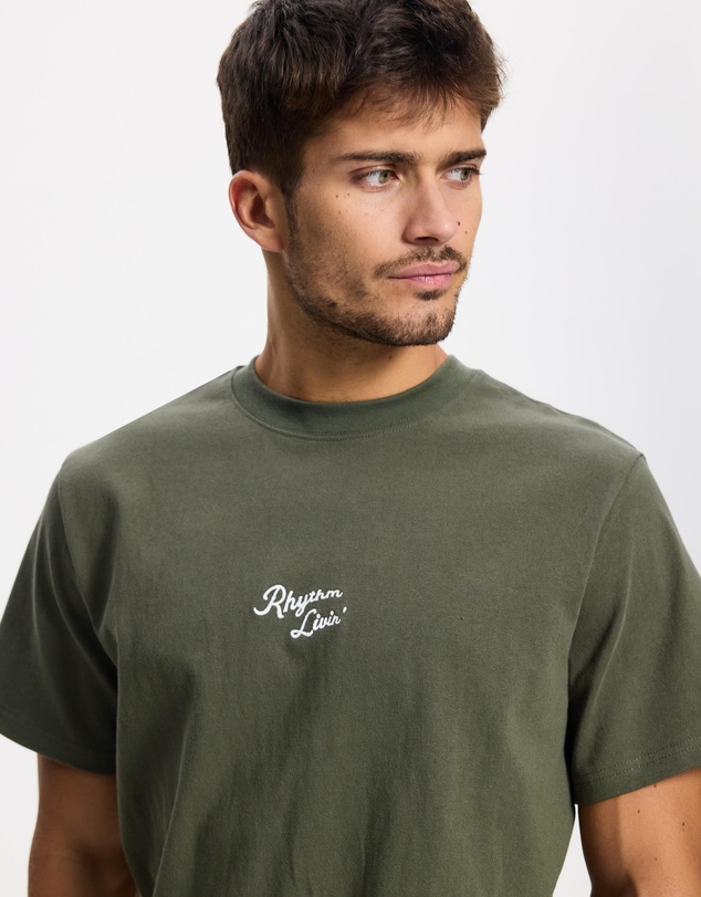 Rhythm - Heavy Vintage Embroidered SS T-Shirt