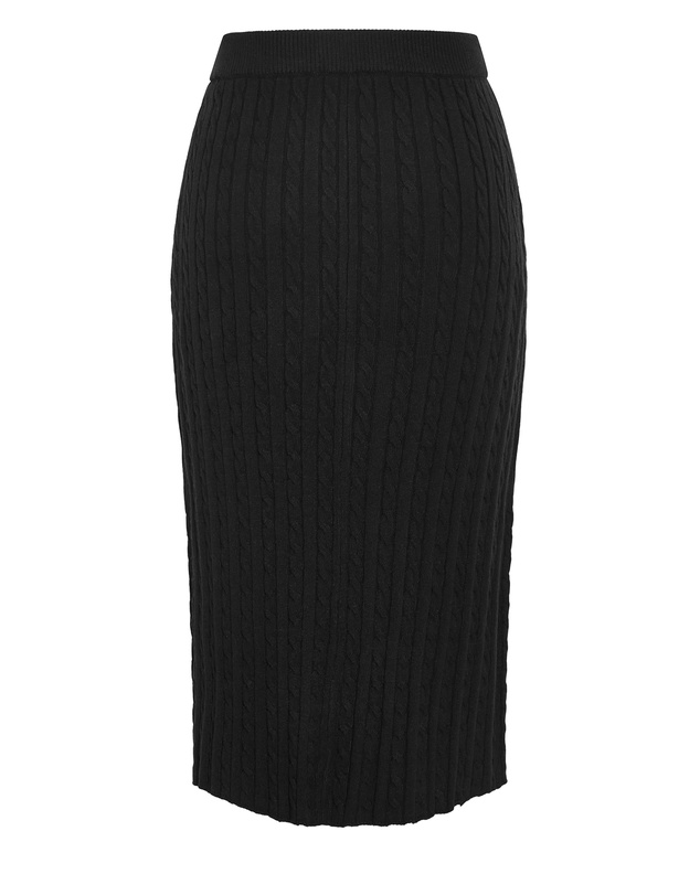 City Chic - Kenia Cable Knit Skirt