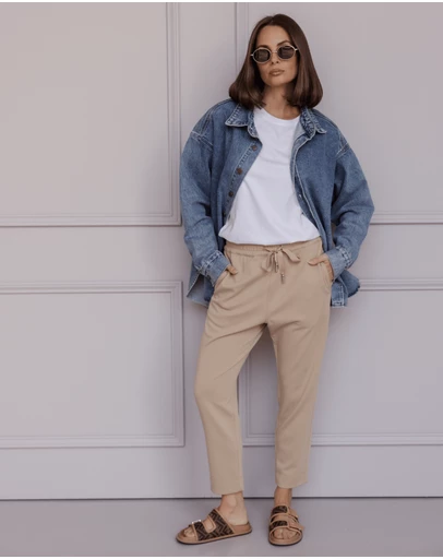 ALEXANDRA - Rico Pants Beige