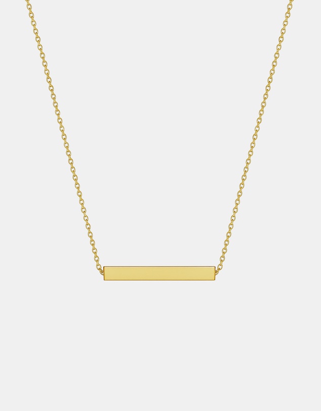 Zoe Olivia - 9K Gold Bar Necklace