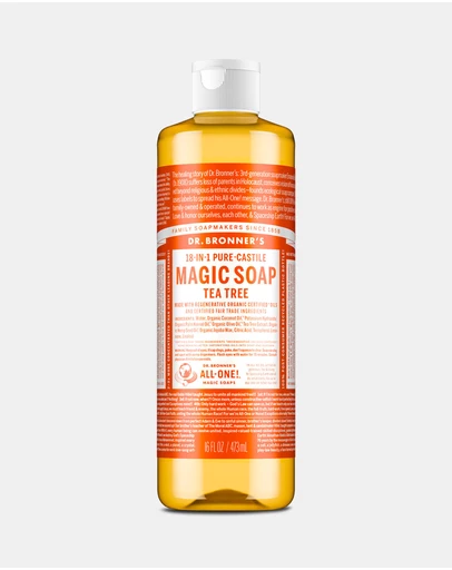 Dr Bronner's - Pure Liquid Castile Soap - Tea Tree 473ml