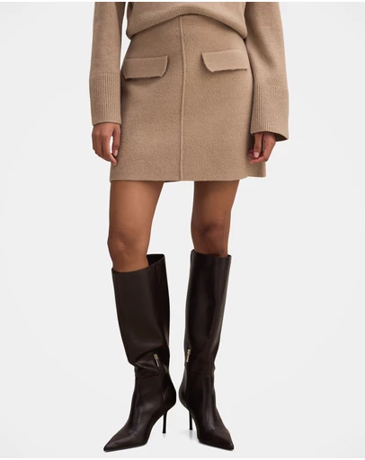 Forever New Petite - Natalie Petite Knitted Mini Skirt