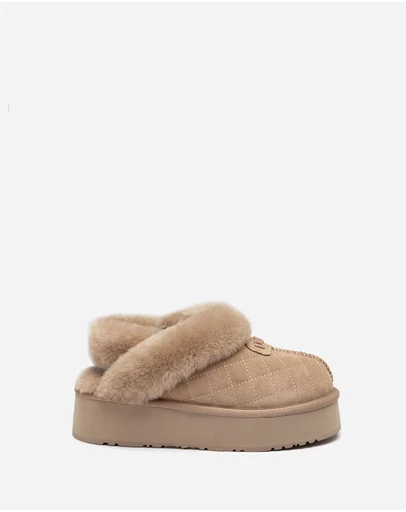 Ozwear Connection Uggs - Ugg Coquette Matelassé Logo Platform Slipper (Detachable Feature)