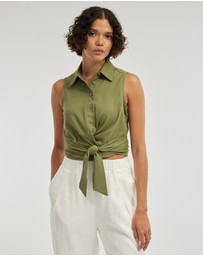 Amelius - Naomi Wrap Crop Shirt