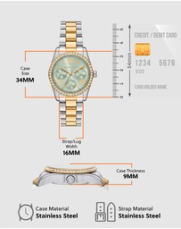 Michael Kors - Lexington Two Tone Multifunction Watch