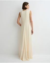 BONDI BORN - Ardea Twist Shoulder Maxi Dress