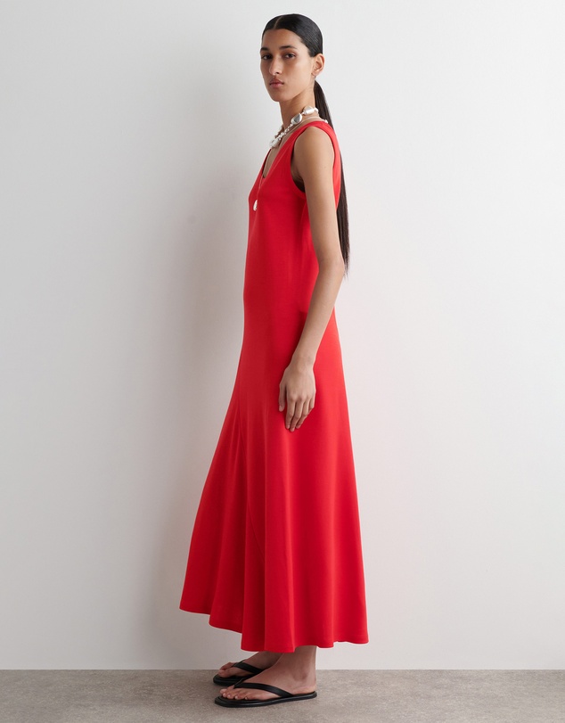 COS - Asymmetric Jersey Midi Dress