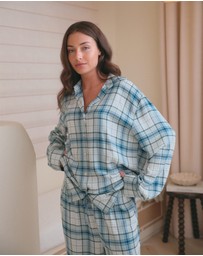 Papinelle - Comfy Plaid Full Length PJ