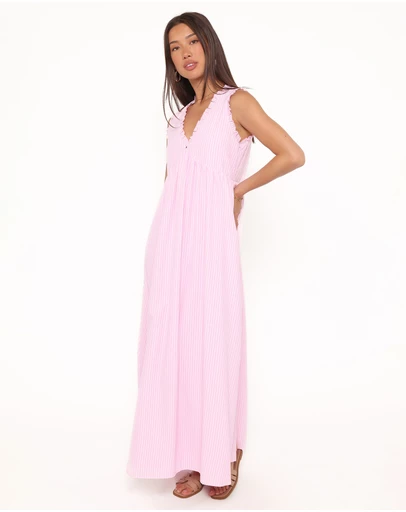 Petal & Pup - Kalan Maxi Dress - Pink Stripe
