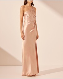 Shona Joy - La Lune Asymmetrical Gathered Maxi Dress