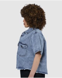 Indigo Tonic - Melissa Cropped Denim Shacket
